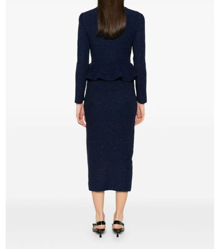 Dark blue dress with glitter