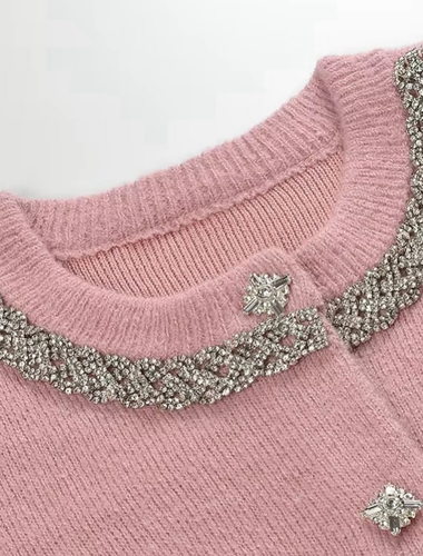 سيت توب و تنوه مع ازرار شوارفسكي