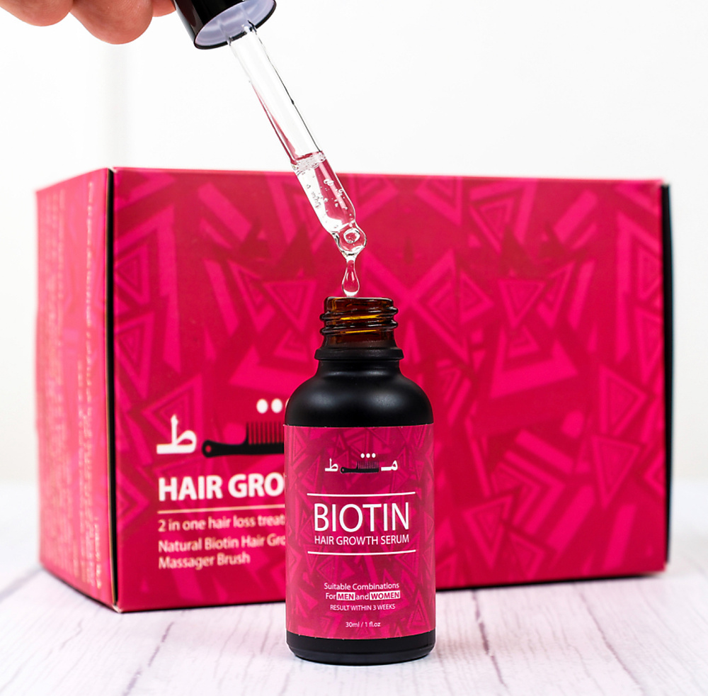 ٣ علب سيروم بايوتين لنمو الشعر MESHET