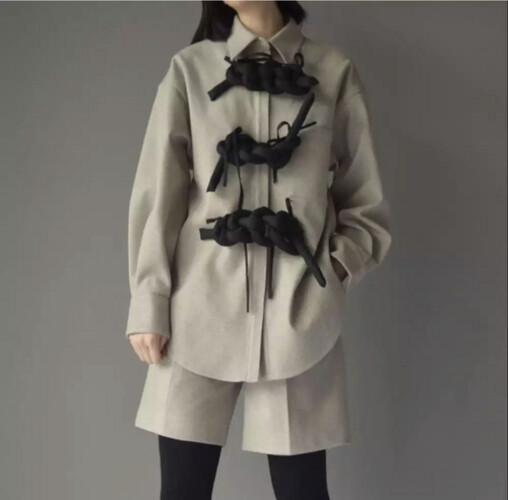 قميص شتوي رمادي