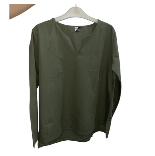 قميص قطن خفيف صيفي لون زيتي