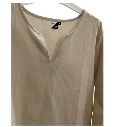 قميص قطن خفيف صيفي لون بيج