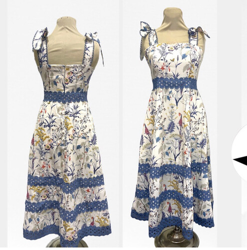 فستان صيفي ازرق