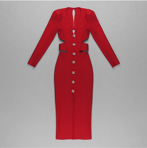 فستان سترج باندج احمر