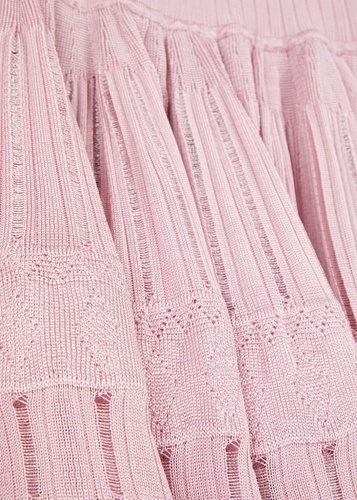 Summer dress Alaia style baby pink