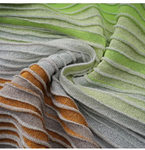 Green missoni style skirt with top