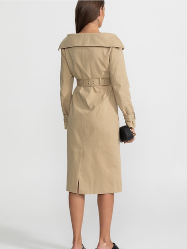 Off shoulder trench coat