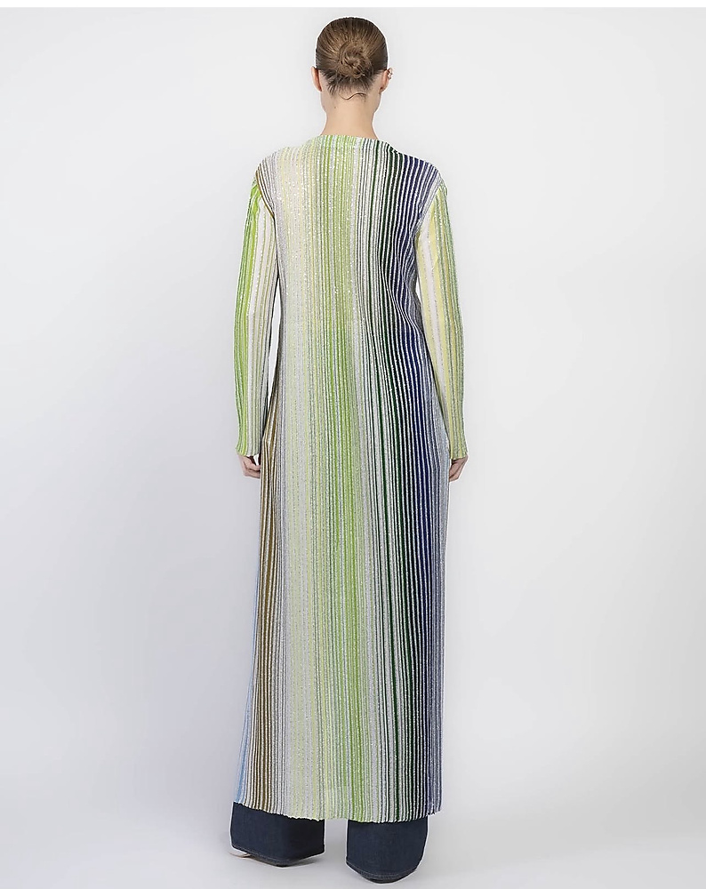Cardigan Missoni style green