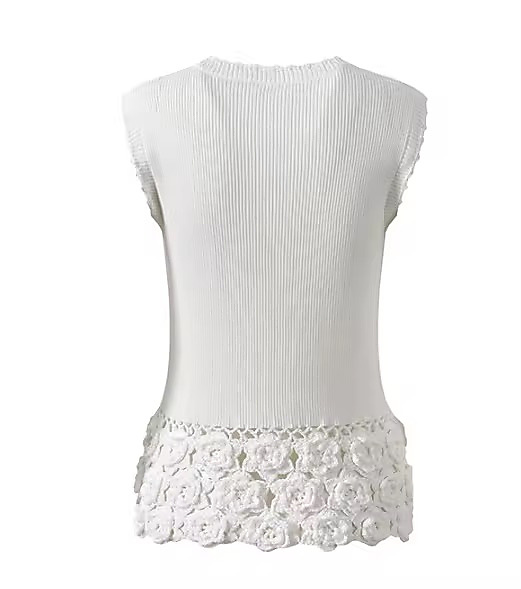 Set skirt with top white 01