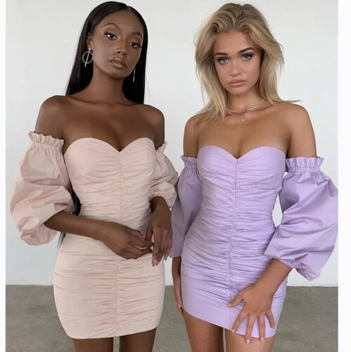 فستان صيفي لون ليلك