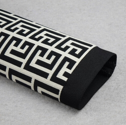 فستان سترج باندج مونوغرام