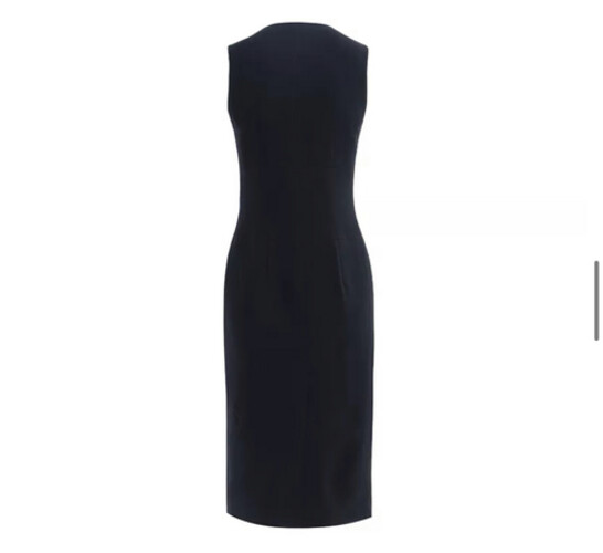 فستان اسود ميدي