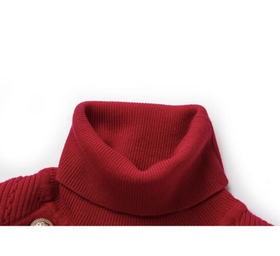 بلوزه لون احمر بقبه طويله