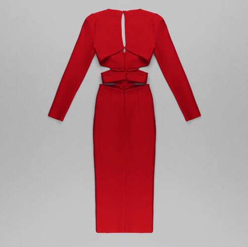 فستان سترج باندج احمر