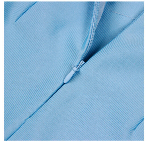 Blue dress with flower