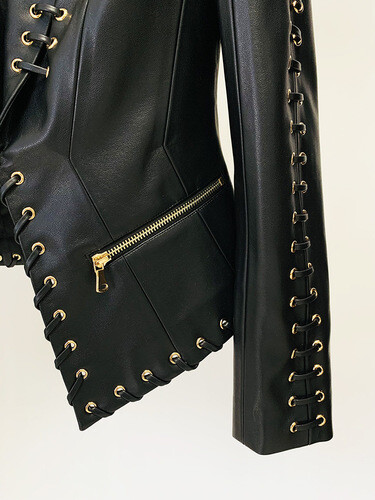 Black leather jacket