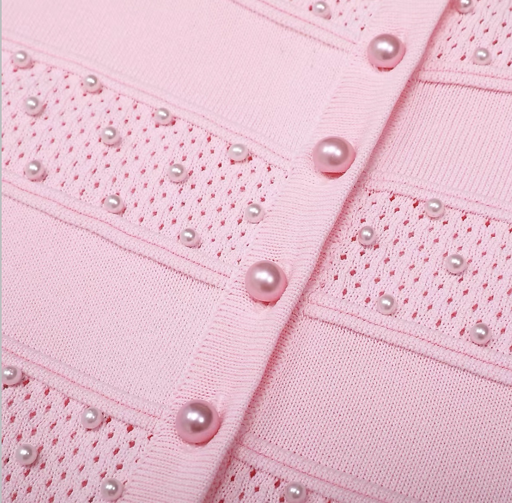 Set dress with jacket pink