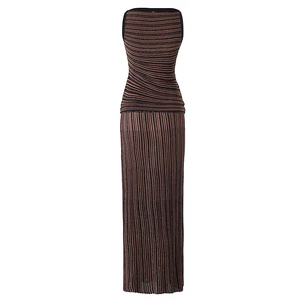 Set skirt with top brown 02