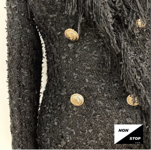 فستان اسود شتوي