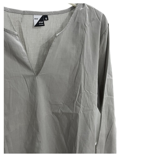 قميص قطن خفيف صيفي لون رمادي