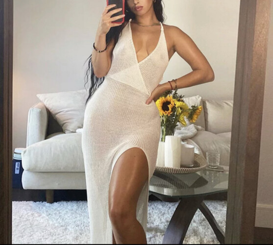 فستان بحر ابيض