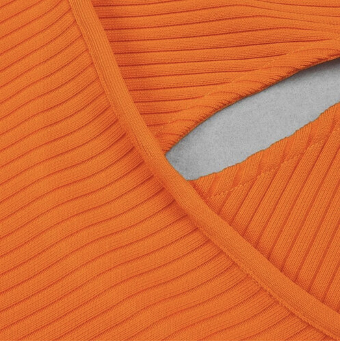 فستان سترج صيفي برتقالي