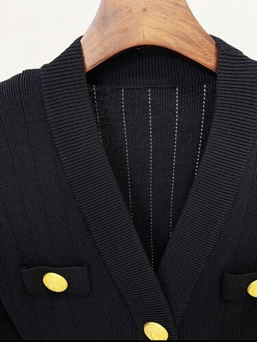 كارديجان اسود مع ازره