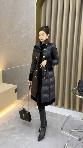 Black puff coat