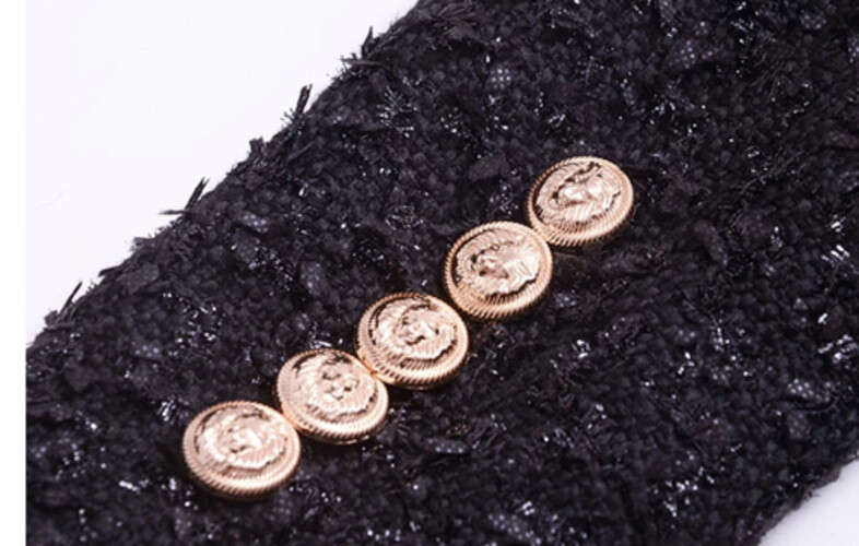 فستان اسود شتوي