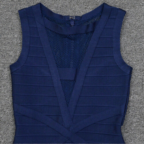 فستان ازرق باندج