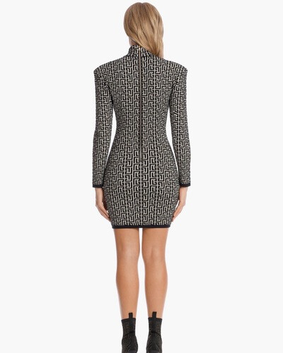 فستان سترج باندج مونوغرام