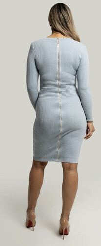 فستان ميدي ازرق فاتح