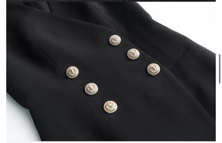 فستان اسود ميدي