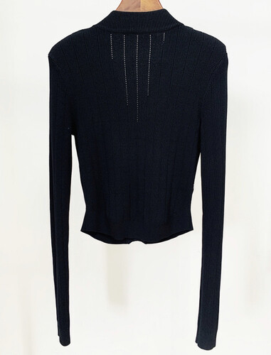 كارديجان اسود مع ازره