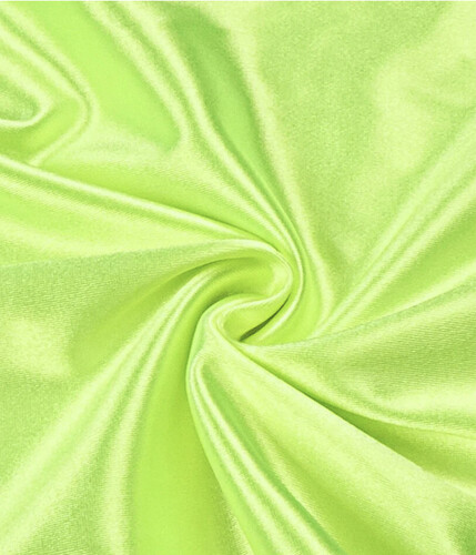 فستان اخضر نيون مع قفازات و شوارفسكي