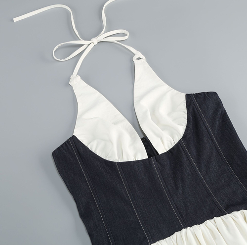 Summer 25’ white dress with denim