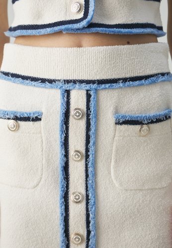 Set skirt with top white