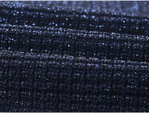 Dark blue dress with glitter