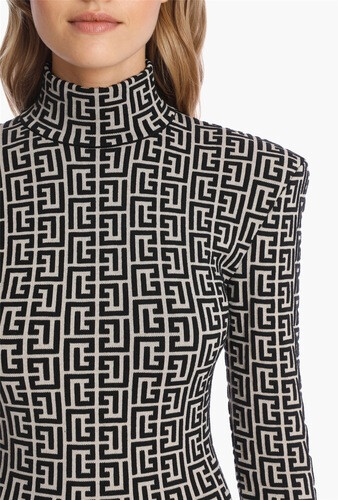 فستان سترج باندج مونوغرام