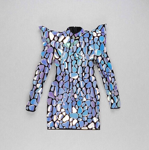 فستان سهرة لامع استرج