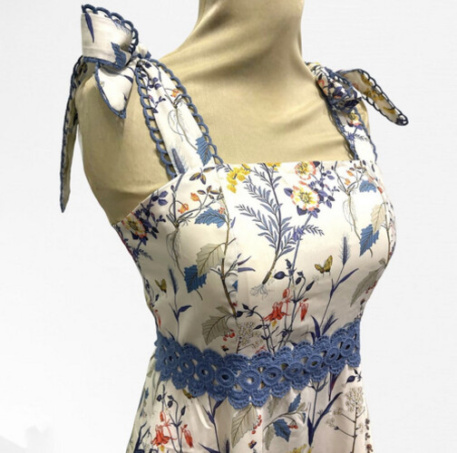 فستان صيفي ازرق