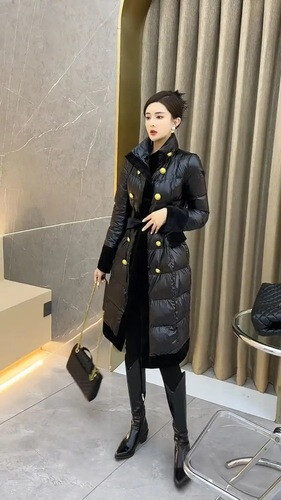 Black puff coat