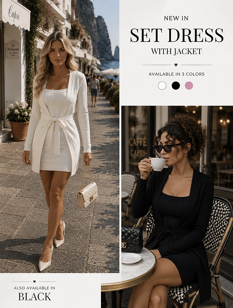 Set dress with cardigan04