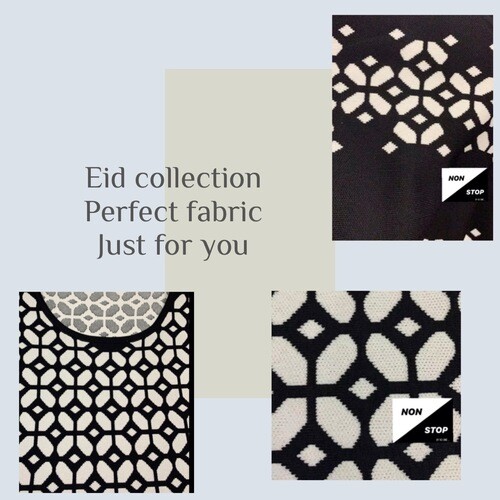 فستان اسود على ورد