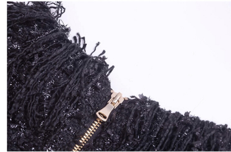 فستان اسود شتوي