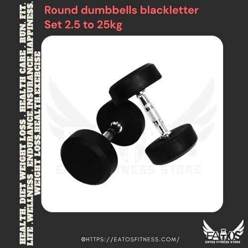 Round-headed blackletter dumbbell 2.5 to 25kg