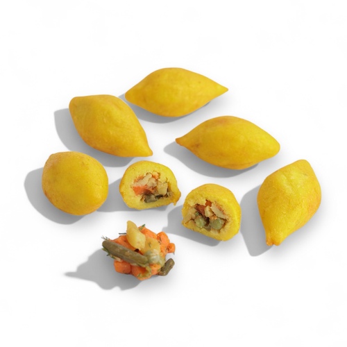 Potato Kebbeh With Vegetables