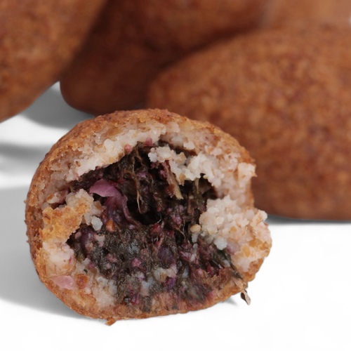 Bulgur spinach kibbeh