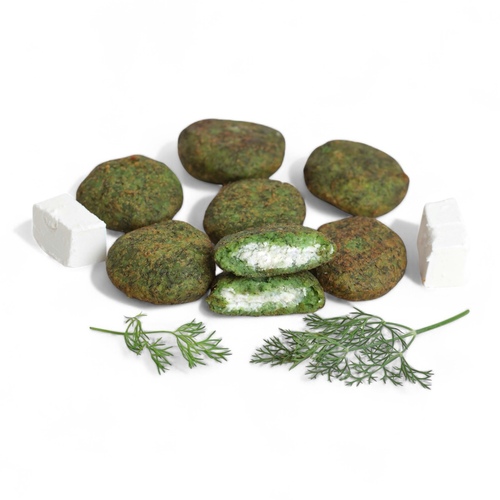 Dill bread kibbeh with feta cheese