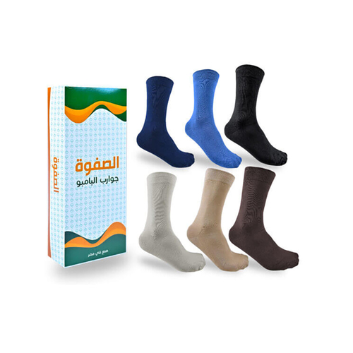 جوارب الصفوة رجالي فضي